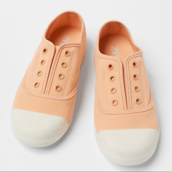 NWT ZARA COTTON SNEAKER - Picture 2 of 8